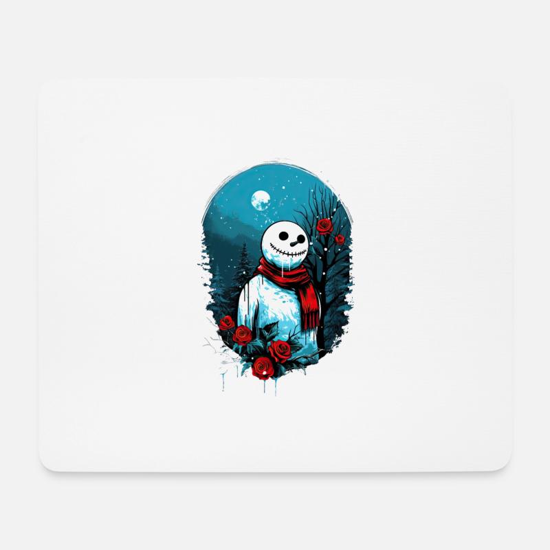 snowman - Mousepad (Querformat) - Weiß