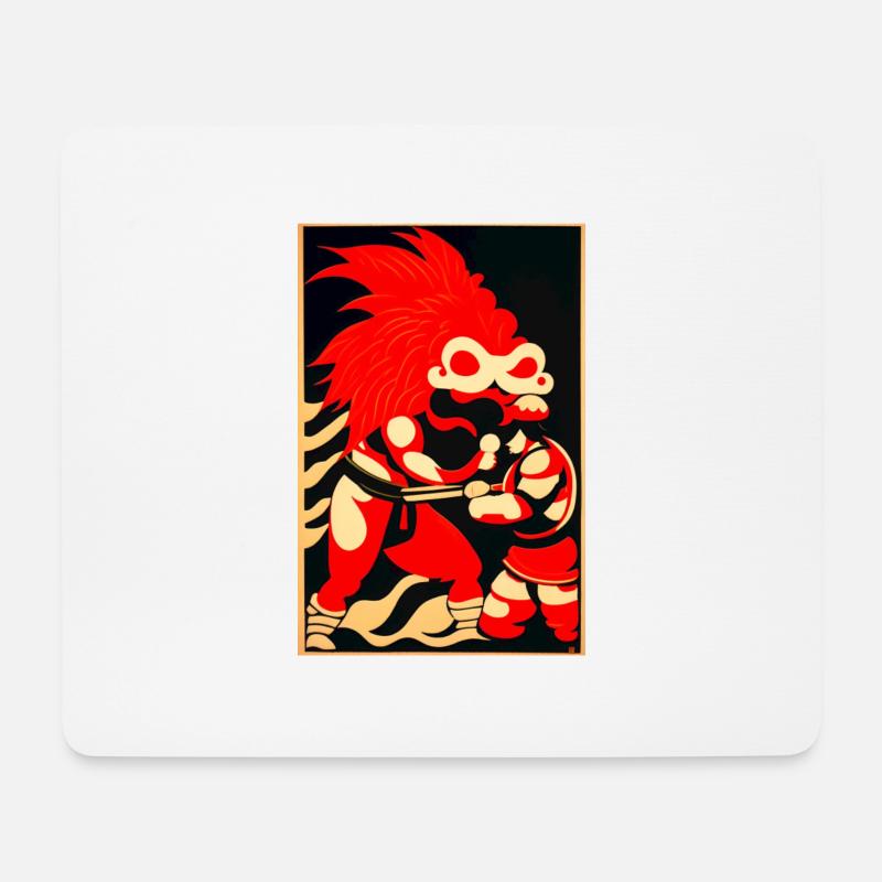 Verflochtene Mystery-Kämpfe - Mousepad (Querformat) - Weiß