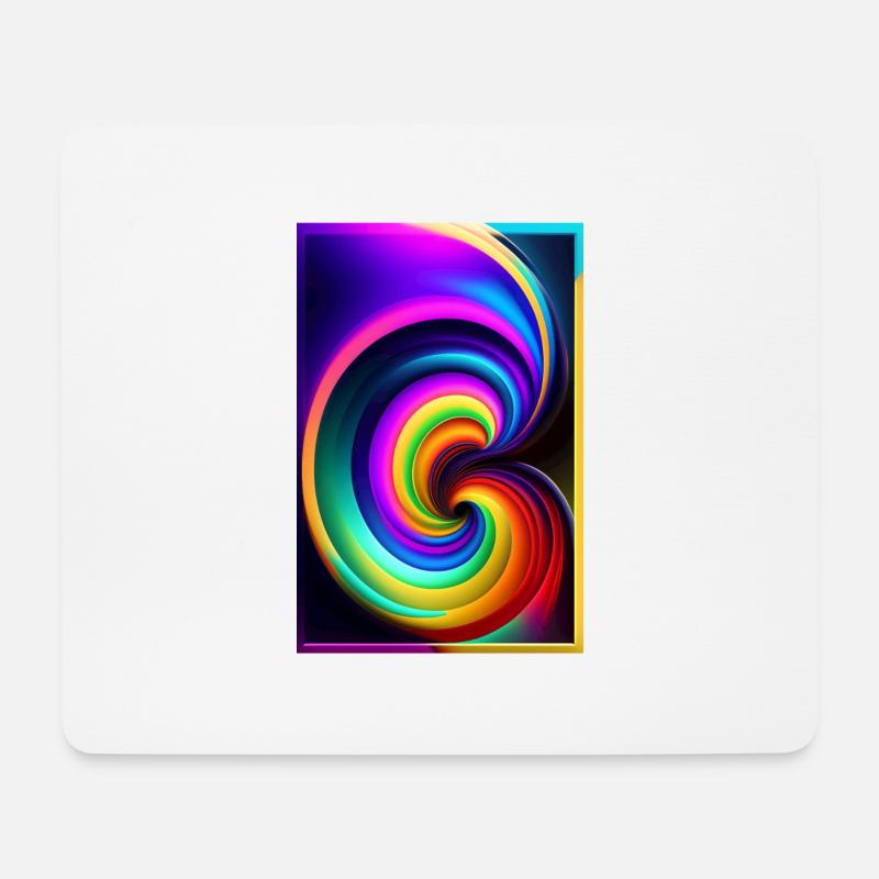 Swirl - Mouse Pad (horizontal) - white