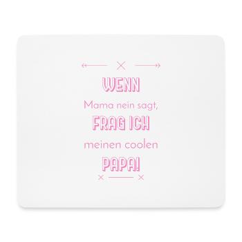 lustige sprüche cooler papa - Mousepad (Querformat) - Weiß - Vorne