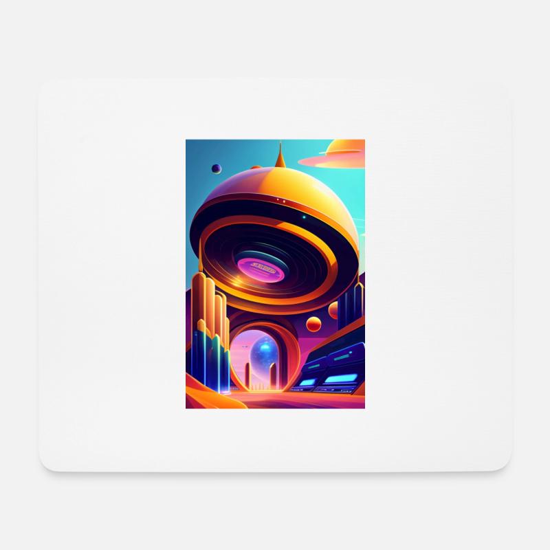 Retro Arcade - Mouse Pad (horizontal) - white