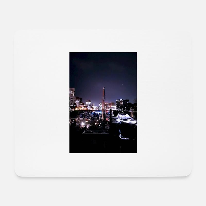 Hafen,medienhafen, Düsseldorf,skyline,Poster - Mousepad (Querformat) - Weiß