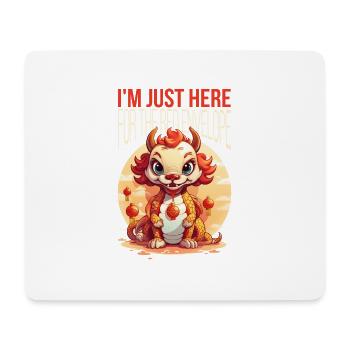 Year Of The Dragon Happy Chinese New Year 2024 - Mousepad (Querformat) - Weiß - Vorne