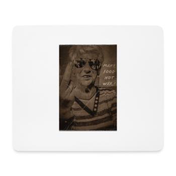 Machen Sie Essen, keinen Krieg - Mousepad (Querformat) - Weiß - Vorne