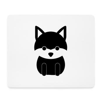 Renard - Tapis de souris (format paysage) - blanc - Devant