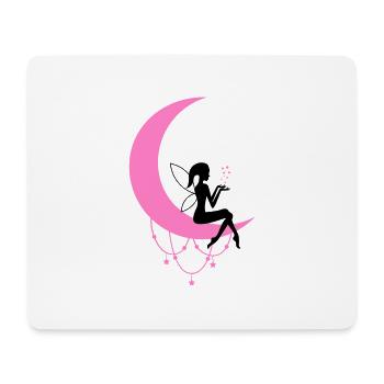 fee elfe halbmond fantasie - Mousepad (Querformat) - Weiß - Vorne