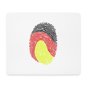Deutsche ID - Mousepad (Querformat) - Weiß - Vorne