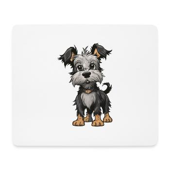 Yorkshire Terrier Dog Animal - Mouse Pad (horizontal) - white - Front