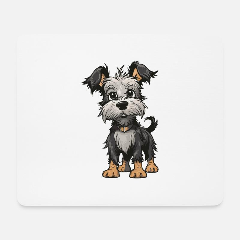 Yorkshire Terrier Hund Tier - Mousepad (Querformat) - Weiß