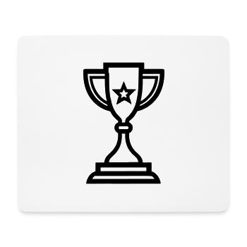trophée - Tapis de souris (format paysage) - blanc - Devant
