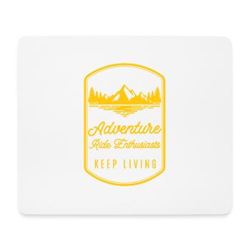 Logo: Yellow - Mouse Pad (horizontal) - white - Front