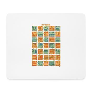 Laby-Square - Mouse Pad (horizontal) - white - Front