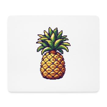 Ananas Pixel Symbol - Mousepad (Querformat) - Weiß - Vorne