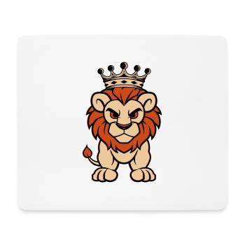 löwe comic krone - Mousepad (Querformat) - Weiß - Vorne