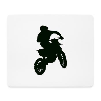 motocross racer - Mousepad (Querformat) - Weiß - Vorne