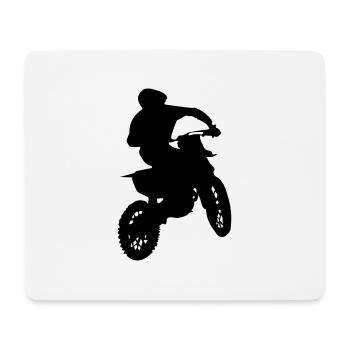 motocross racer - Mousepad (Querformat) - Weiß - Vorne