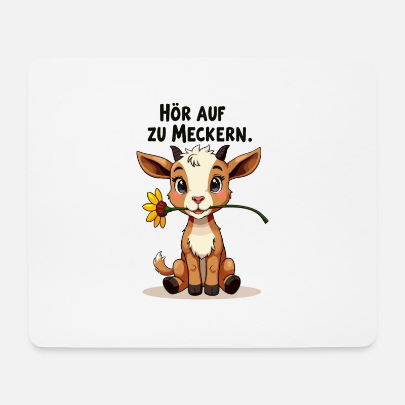 Hör auf zu meckern für eine Frau oder Mädchen - Mousepad (Querformat) - Weiß