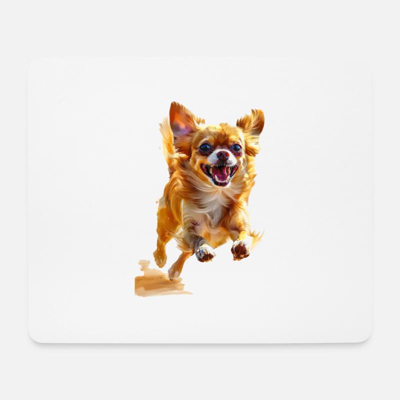 Chihuahua - Mousepad (Querformat) - Weiß
