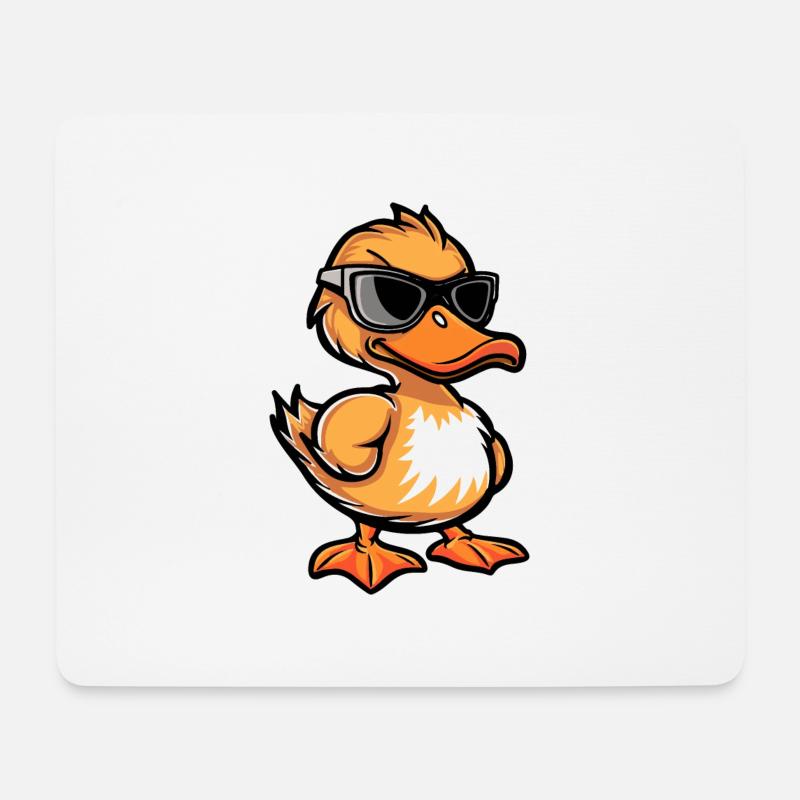 Ente Tier - Mousepad (Querformat) - Weiß