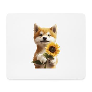 Akita - Mousepad (Querformat) - Weiß - Vorne