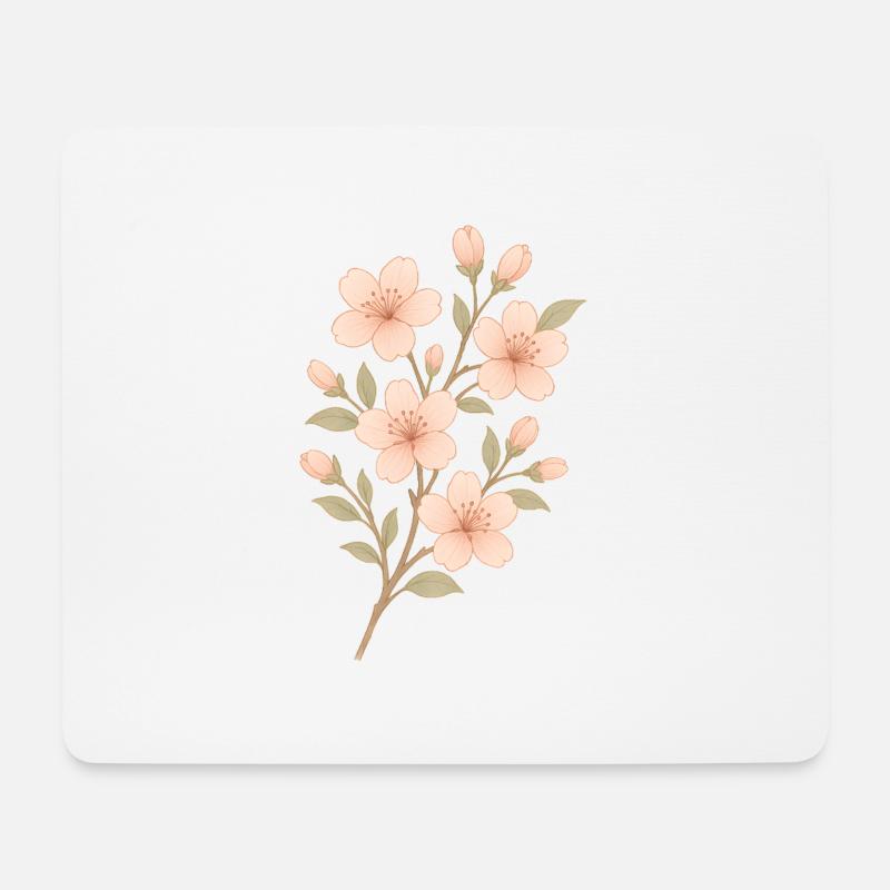 Flowers - Mousepad (Querformat) - Weiß