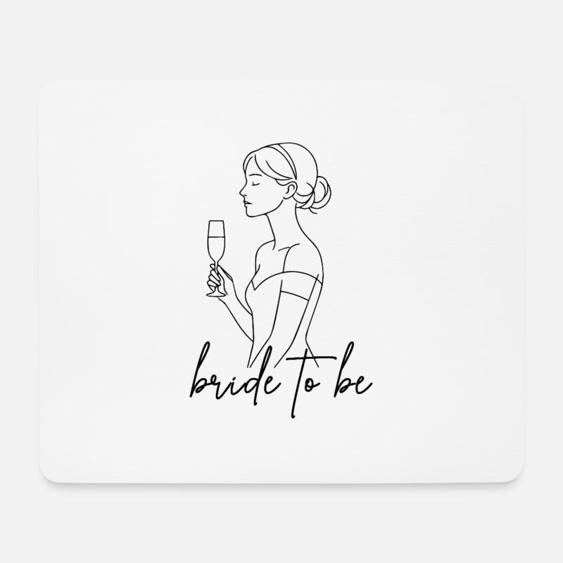 Bride to be - Mousepad (Querformat) - Weiß