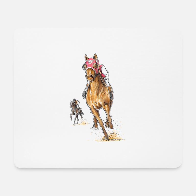 Seabiscuit - Mousepad (Querformat) - Weiß