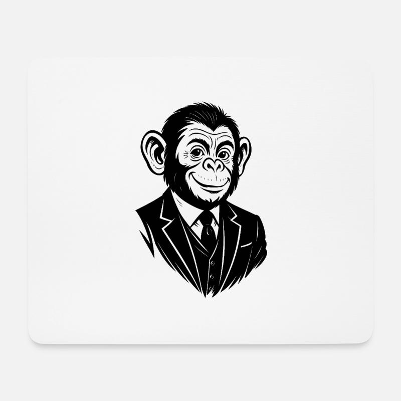 Ape – Ego – Eco - Mousepad (Querformat) - Weiß