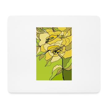 Blumen - Mousepad (Querformat) - Weiß - Vorne