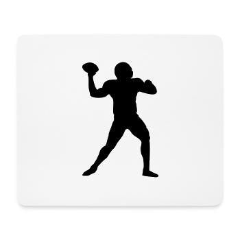 Football Footballspieler Quarterback - Mousepad (Querformat) - Weiß - Vorne