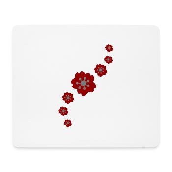 Japanese Cherry Blossom - Sakura ligne 2 - Tapis de souris (format paysage) - blanc - Devant
