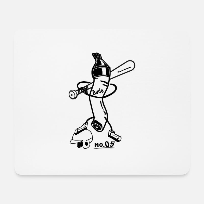Dude no 05 - Mousepad (Querformat) - Weiß