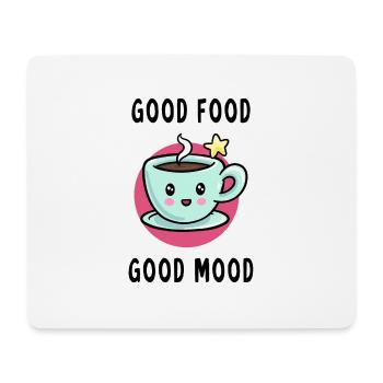 Good food good mood bonne nourriture bonne humeur - Tapis de souris (format paysage) - blanc - Devant