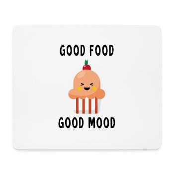 Good food good mood bonne nourriture bonne humeur - Tapis de souris (format paysage) - blanc - Devant