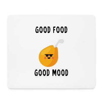 Good food good mood bonne nourriture bonne humeur - Tapis de souris (format paysage) - blanc - Devant