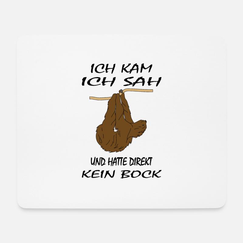 Spruch - Mousepad (Querformat) - Weiß