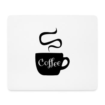 Kaffee - Mousepad (Querformat) - Weiß - Vorne