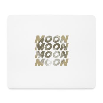 Conception de la Lune - Tapis de souris (format paysage) - blanc - Devant