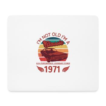 Ich bin nicht alt, ich bin ein Klassiker - Mousepad (Querformat) - Weiß - Vorne