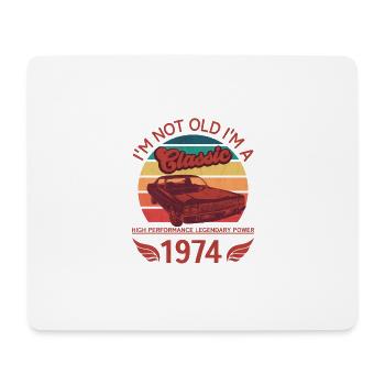Ich bin nicht alt, ich bin ein Klassiker - Mousepad (Querformat) - Weiß - Vorne
