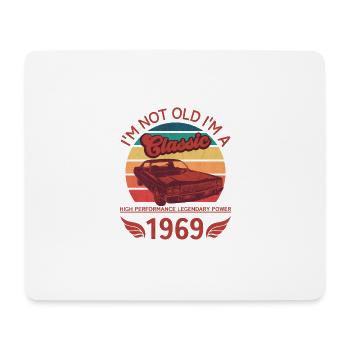 Ich bin nicht alt, ich bin ein Klassiker - Mousepad (Querformat) - Weiß - Vorne
