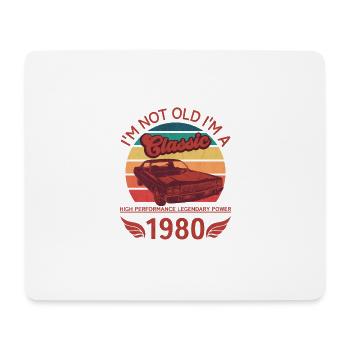 Ich bin nicht alt, ich bin ein Klassiker - Mousepad (Querformat) - Weiß - Vorne