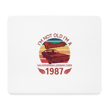 Ich bin nicht alt, ich bin ein Klassiker - Mousepad (Querformat) - Weiß - Vorne