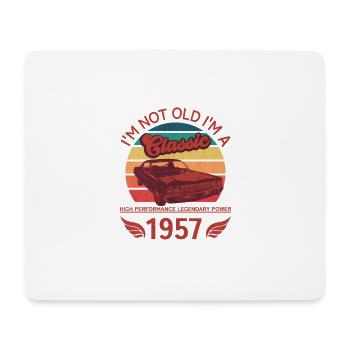 Ich bin nicht alt, ich bin ein Klassiker - Mousepad (Querformat) - Weiß - Vorne