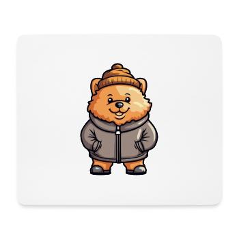 Chow Chow Hund Winter - Mousepad (Querformat) - Weiß - Vorne