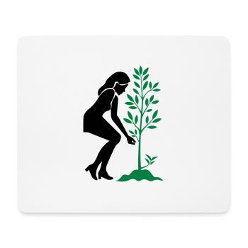 Planting Nature Conservation Tree - Mouse Pad (horizontal) - white - Front