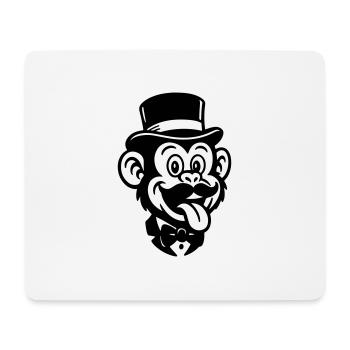 Bande dessinée Monkey Groom - Tapis de souris (format paysage) - blanc - Devant
