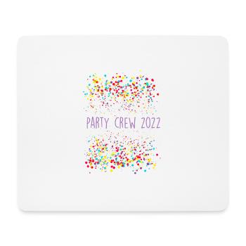 Party Crew 2022,Party,Party Crew,Confetti - Mouse Pad (horizontal) - white - Front