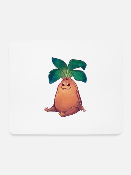 Allraunde Plush - Mousepad (Querformat) - Weiß