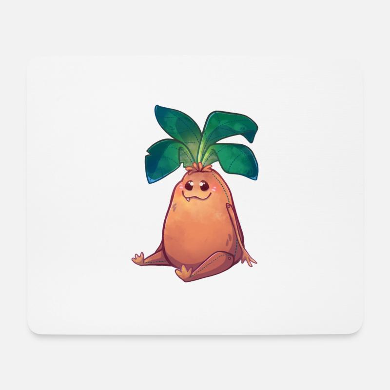 Allraunde Plush - Mousepad (Querformat) - Weiß
